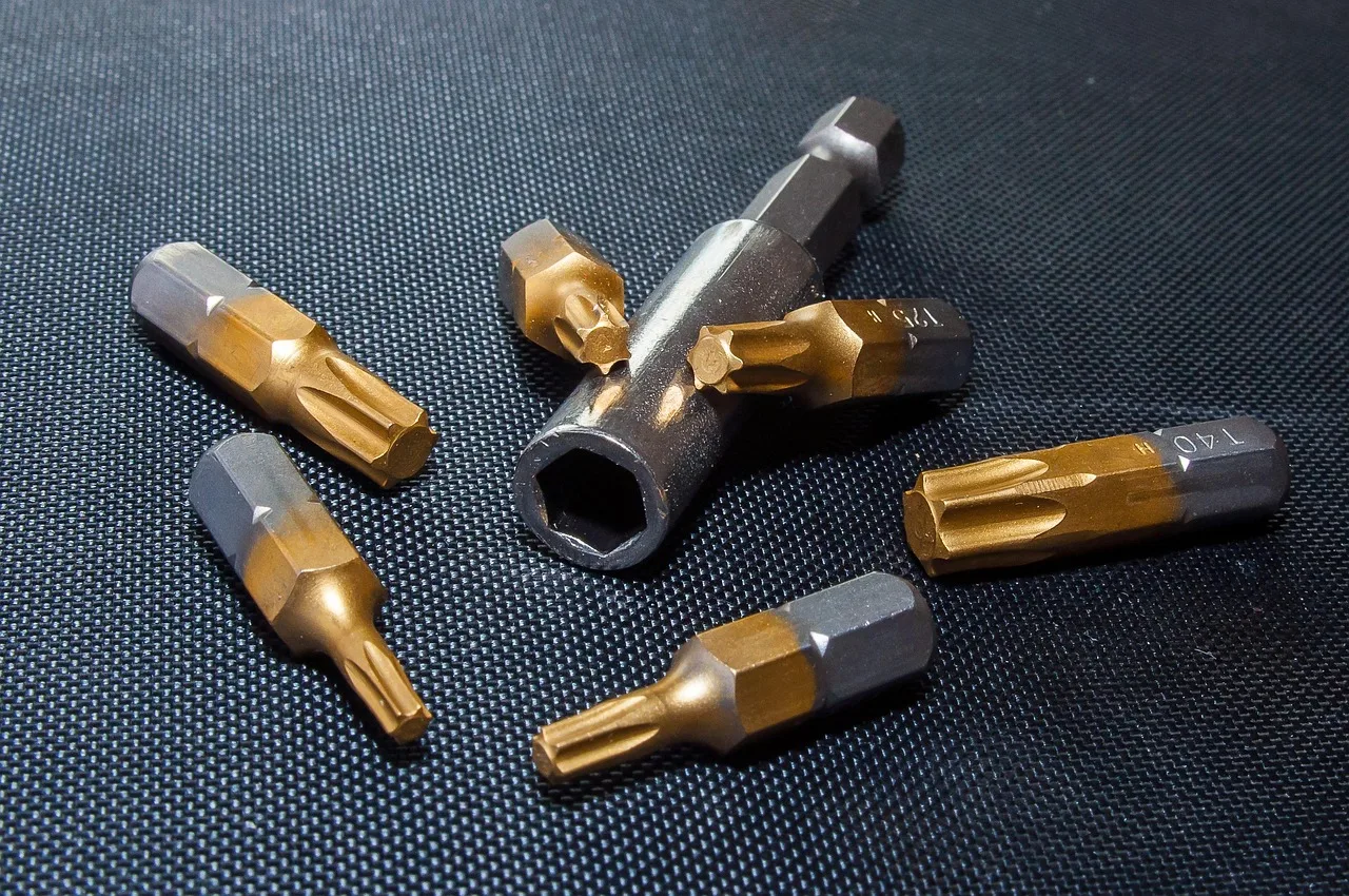 torx, bity, metal, żelazo, narzędzie, śrubokręt, narzędzia